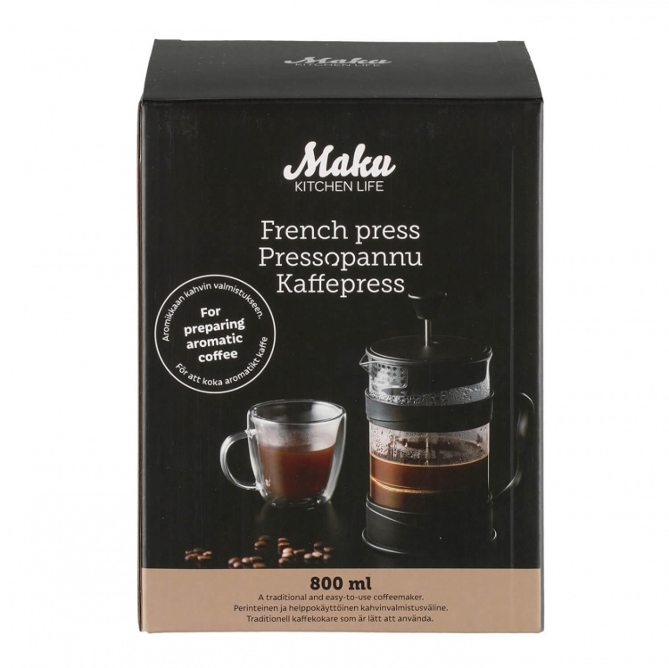 Maku Kaffepress Coffee Press French Press Svart