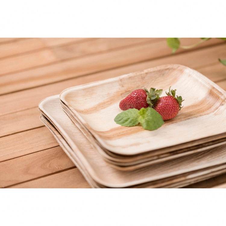 Maku Tallrik Palm Leaf 20x20cm 10 St