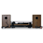 Lenco Platenspeler met Bluetooth-ontvangst en twee houten speakers