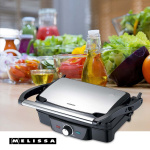 MELISSA Panini / Tafelgrill 1600W Zwart / Roestvrijstalen bovenbehuizing MELISSA Panini / Tafelgrill 1600W Zwart / Roestvrijstalen bovenbehuizing