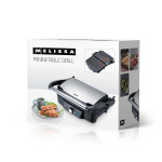 MELISSA Panini / Tafelgrill 1600W Zwart / Roestvrijstalen bovenbehuizing MELISSA Panini / Tafelgrill 1600W Zwart / Roestvrijstalen bovenbehuizing