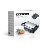 MELISSA Panini / Tafelgrill 1600W Zwart / Roestvrijstalen bovenbehuizing MELISSA Panini / Tafelgrill 1600W Zwart / Roestvrijstalen bovenbehuizing