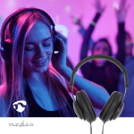 Nedis Bedrade Over-ear Koptelefoon | USB-C™ | Kabellengte: 1.20 m | Volumebediening | Zwart
