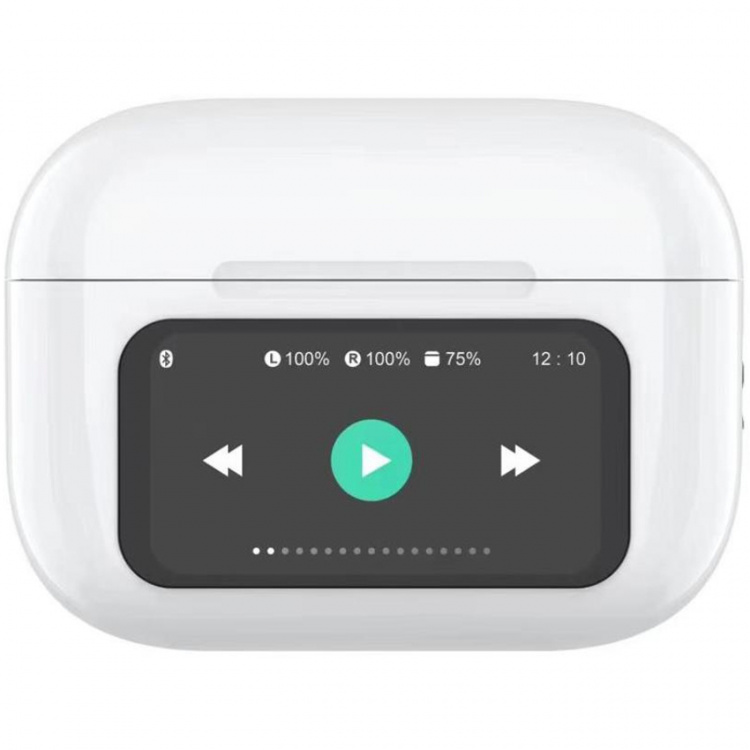 Celly SoundLED True Wireless Bluetooth-headset med LED-display ANC & ENC Vit Celly SoundLED True Wireless Bluetooth-headset med LED-display ANC & ENC Vit