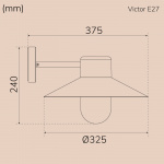 Llitt Victor Väggarmatur E27-sockel IP44 Vit Llitt Victor Väggarmatur E27-sockel IP44 Vit
