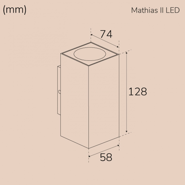 Llitt Mathias II Väggarmatur LED IP65 3000K 6W 520lm Antracit Llitt Mathias II Väggarmatur LED IP65 3000K 6W 520lm Antracit