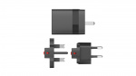 Speedlink Reisoplader USB-A & USB-C 15W voor US-UK-EU, zwart