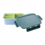 RICE Lunchbox met 3 Inleggers - Groen en Zachtblauw RICE Lunchbox met 3 Inleggers - Groen en Zachtblauw