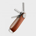 Orbitkey Leren sleutelhanger - Cognac/Tan