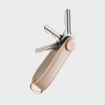 Orbitkey Leren sleutelhanger - Blush/Blush