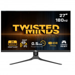 Twisted Minds Blaze-serie platte 27 QHD - 180HZ 0,5MS snelle IPS HDMI 2.1 Gaming-monitor