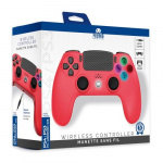 Trade Invaders Draadloze controller voor PS4 met 3,5mm jack slot - LED - Rood Trade Invaders Draadloze controller voor PS4 met 3,5mm jack slot - LED - Rood