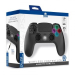 Trade Invaders Draadloze controller voor PS4 met 3,5mm jack slot - LED - Zwart Trade Invaders Draadloze controller voor PS4 met 3,5mm jack slot - LED - Zwart