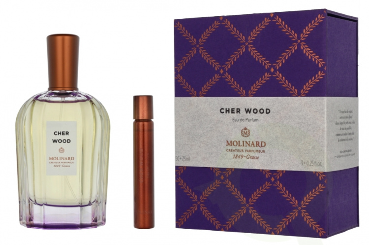 Molinard La Collection Privee Cher Wood Giftset 97.5 ml Edp Spray 90ml/Edp Spray 7,5ml