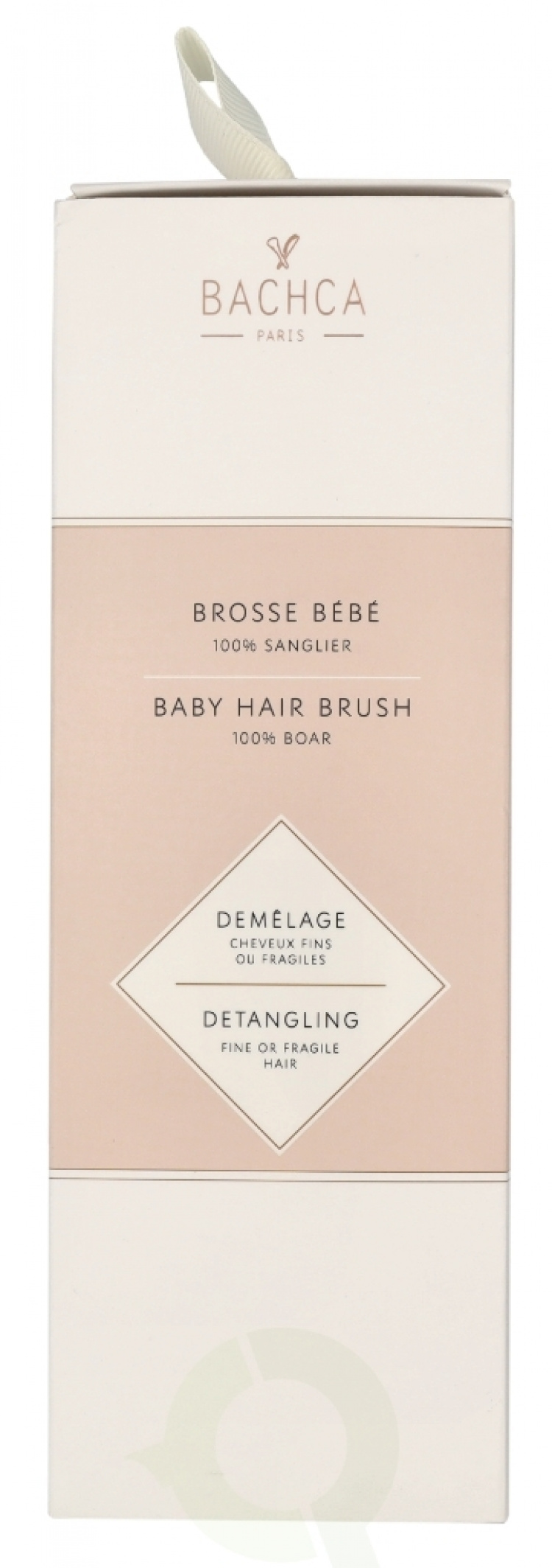 Bachca Paris Baby Wooden Hair Brush 1 piece Boar Bristles