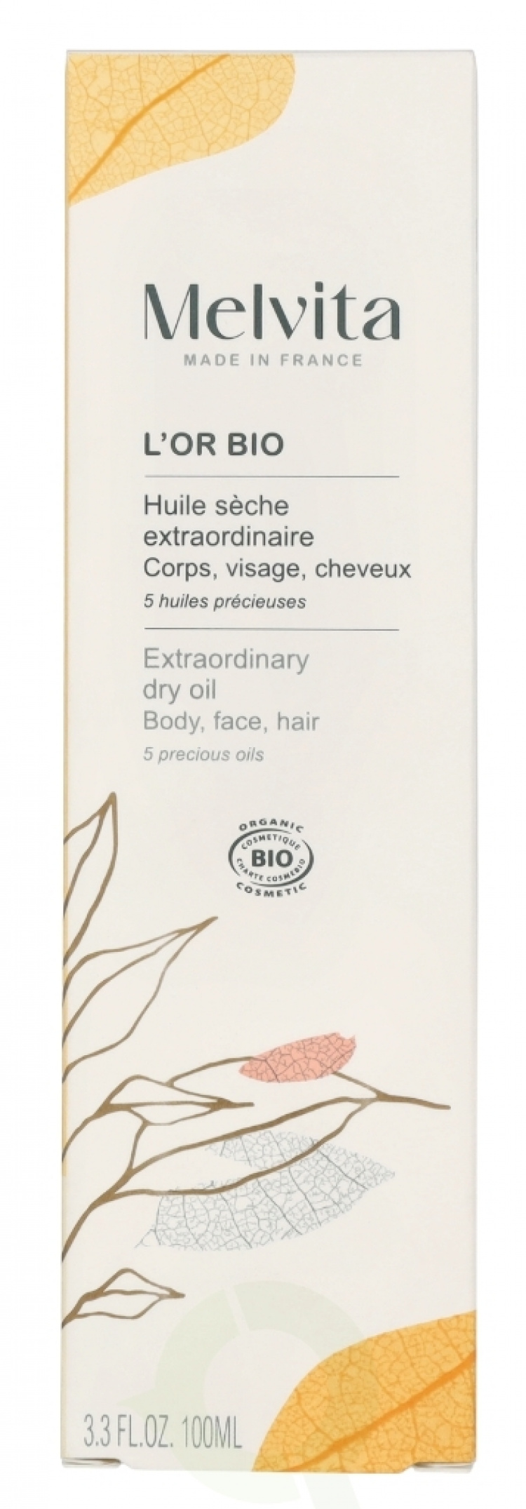 Melvita L\'Or Bio Extraordinary Dry Oil 100 ml Body, Face, Hair