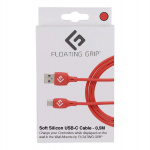 FLOATING GRIP 0,5M Silicone USB-C-kabel (Rood)
