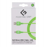 FLOATING GRIP 0,5M Silicone USB-C-kabel (Groen)