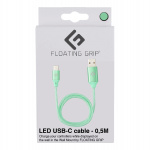 FLOATING GRIP 0,5M LED USB-C-kabel (Groen)