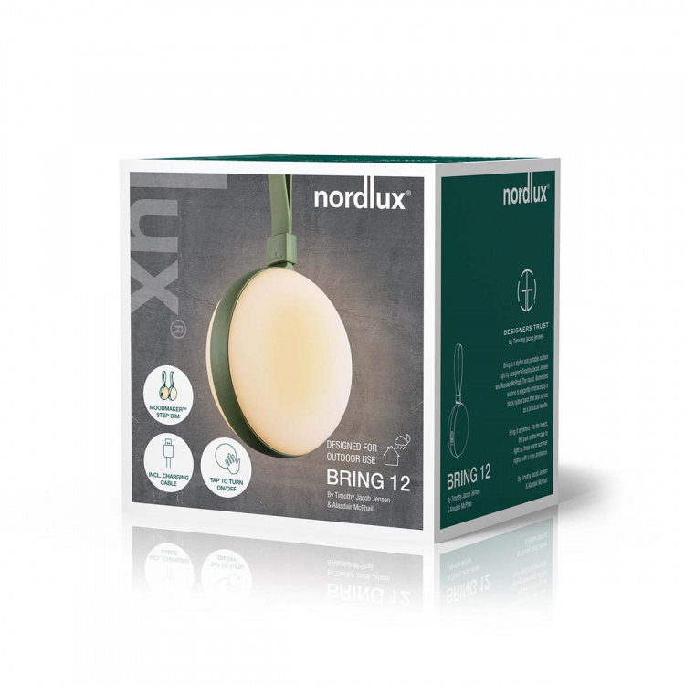 Nordlux Bring To-Go 12 batterijverlichting Wit/Groen Nordlux Bring To-Go 12 batterijverlichting Wit/Groen