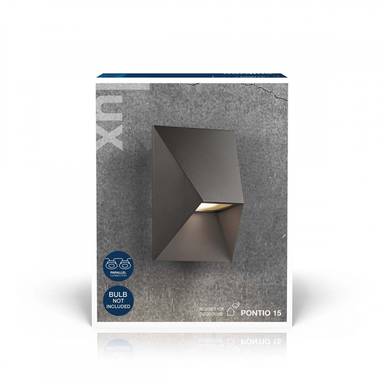 Nordlux Pontio 15 Wandlamp Zwart