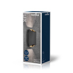 Nordlux Nico Square 22 Wandlamp Zwart