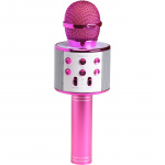 Denver Bluetooth Karaoke Microphone with built-in speaker. Pink in colour