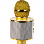 Denver Bluetooth Karaoke Microphone with built-in speaker. Gold colour