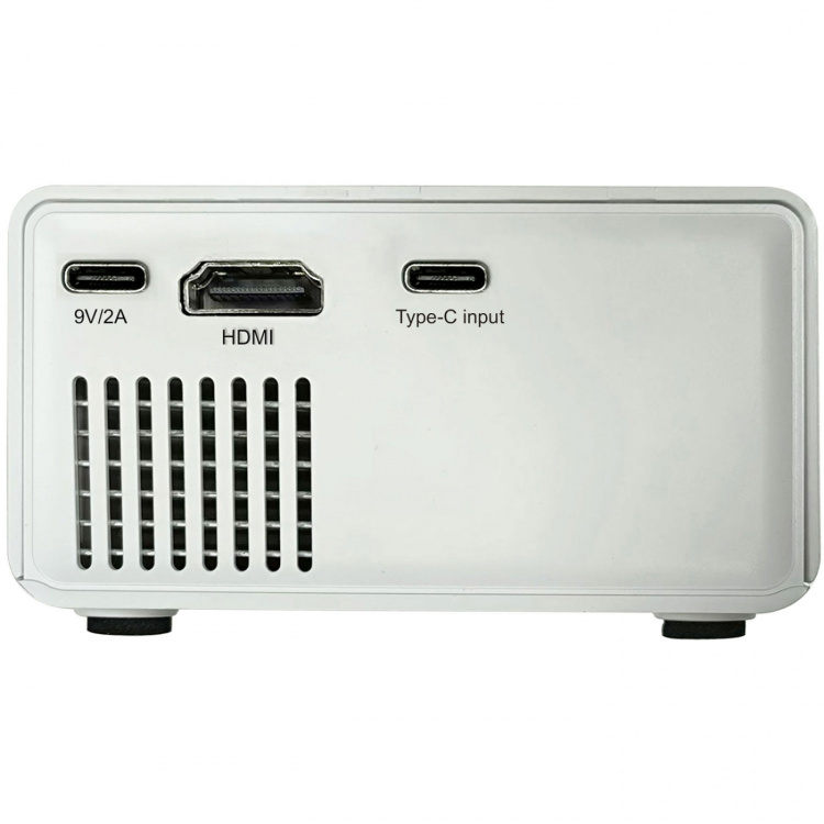 Denver Mini Projector with HDMI, USB-C and MicroSD card reader