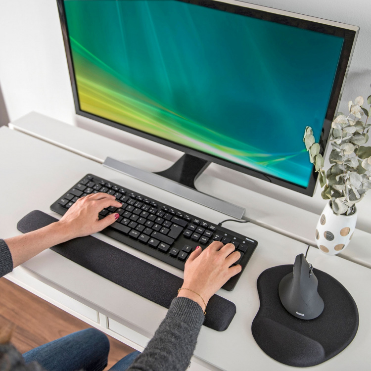 Hama Handledsstöd För Tangentbord Ergo Svart