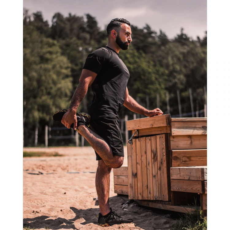 SWEDISH POSTURE T-shirt Herr Posture Reminder Svart S SWEDISH POSTURE T-shirt Herr Posture Reminder Svart S