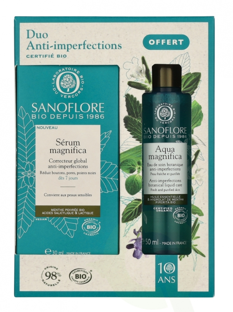 Sanoflore Magnifica 10 Years Anti-Imperfections Set 80 ml Serum 30ml/Aqua 50ml