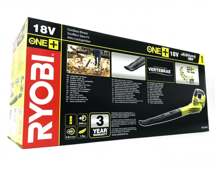 Ryobi One+ OBL1820S Leaf Blower Electric No battery Ryobi One+ OBL1820S Leaf Blower Electric No battery