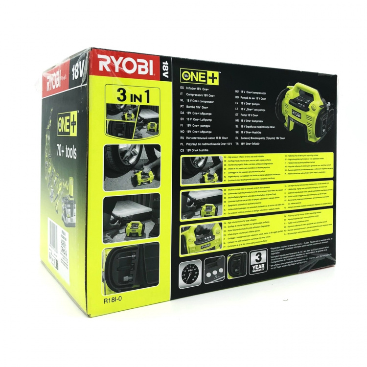 Ryobi One+ R18I-0 Air Compressor no battery Ryobi One+ R18I-0 Air Compressor no battery