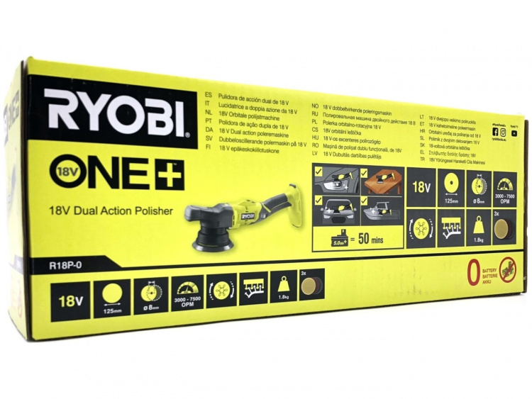 Ryobi One+ R18P-0 18V polisher without battery Ryobi One+ R18P-0 18V polisher without battery
