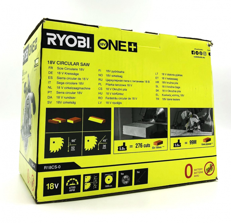 Ryobi One+ R18CS Circular Saw without Battery Ryobi One+ R18CS Circular Saw without Battery