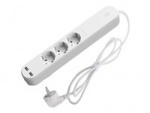 Denver SHP-310U Smart Power Strip 3-Outlet 16A White