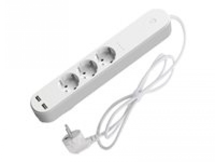 Denver SHP-310U Smart Power Strip 3-Outlet 16A White