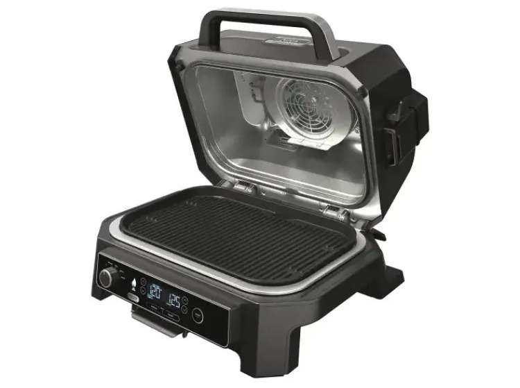 Ninja OG850EU Woodfire PRO XL Elektrische BBQ Grill en Rookoven Zwart/Grijs