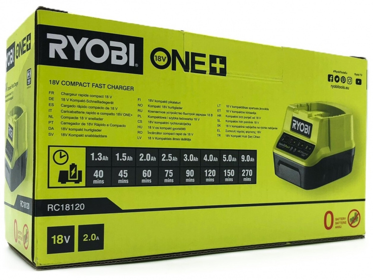 Ryobi ONE+ battery charger