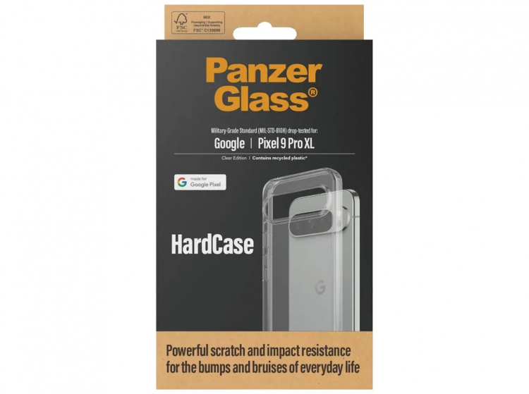 PanzerGlass HardCase Shell Google Pixel 9 Pro XL, Transparent