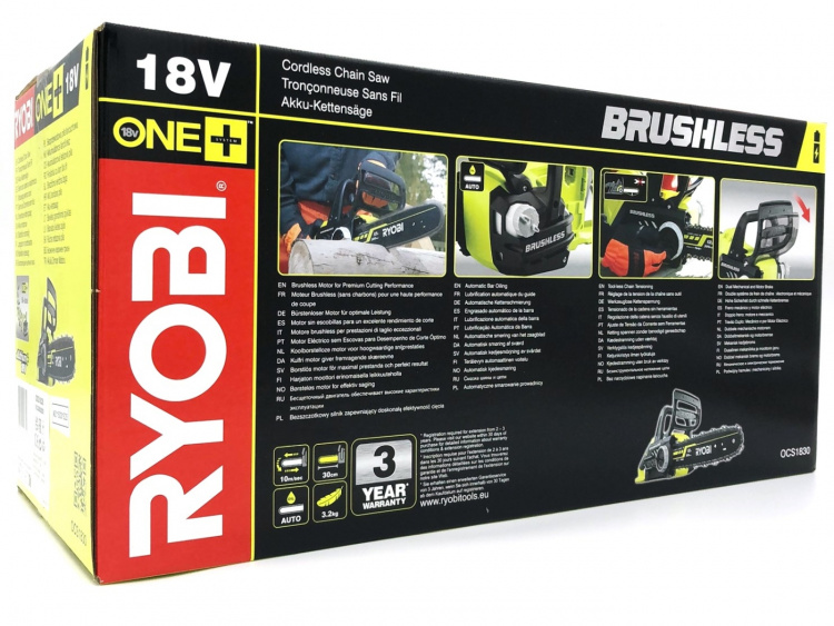 Ryobi One+ OCS1830 Chainsaw Electric 3.2kg Ryobi One+ OCS1830 Chainsaw Electric 3.2kg
