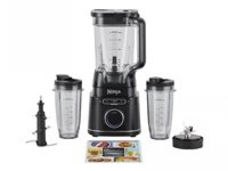 Ninja TB301EU Detect Power Mixer Pro Blender 6 automatische programma\'s Functie voor lage snelheid Functie voor gemiddelde snelheid Functie voor hoge snelheid Zwart