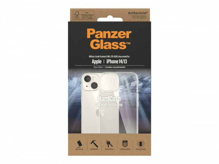 PanzerGlass HardCase Shell Apple iPhone 13, 14, Transparent PanzerGlass HardCase Shell Apple iPhone 13, 14, Transparent