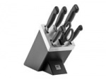 Zwilling Four Star Knife Block and Knife Rack, Black
