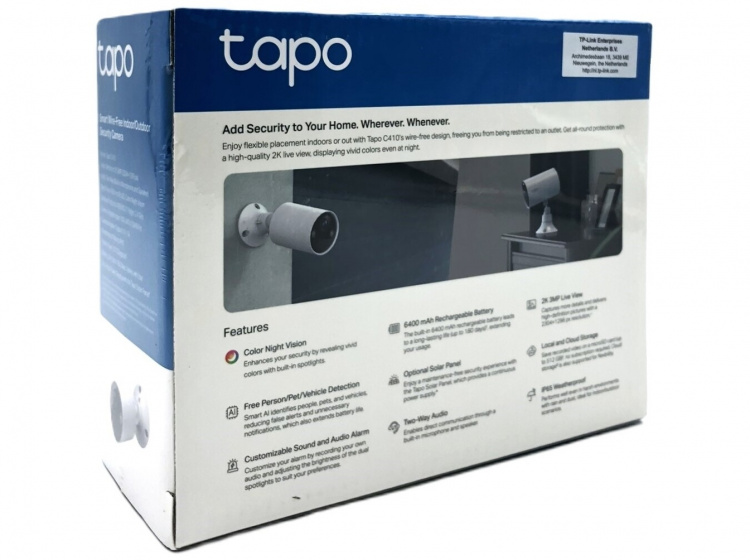 TP-Link Tapo C410 V1 network surveillance camera outdoor indoor 2304 x 1296 TP-Link Tapo C410 V1 network surveillance camera outdoor indoor 2304 x 1296