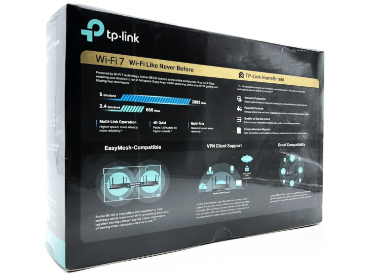 TP-Link Archer BE230 V1 wireless router Desktop