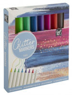 Craft ID Glitter markers - 8 stuks (CR5016/GE)