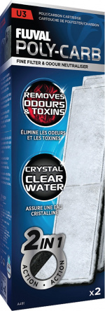 Fluval Poly/Koolstofpatroon 2 pak U3 - (126.2491)