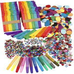 Creative Toys Doe-het-zelf-set - glitter & houten stokjes mega-set (97435)